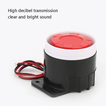 Wall-Mounted Electronic Siren Alarm for Anti-Theft Security compact red-top siren with wiring for home garage audible deterrent