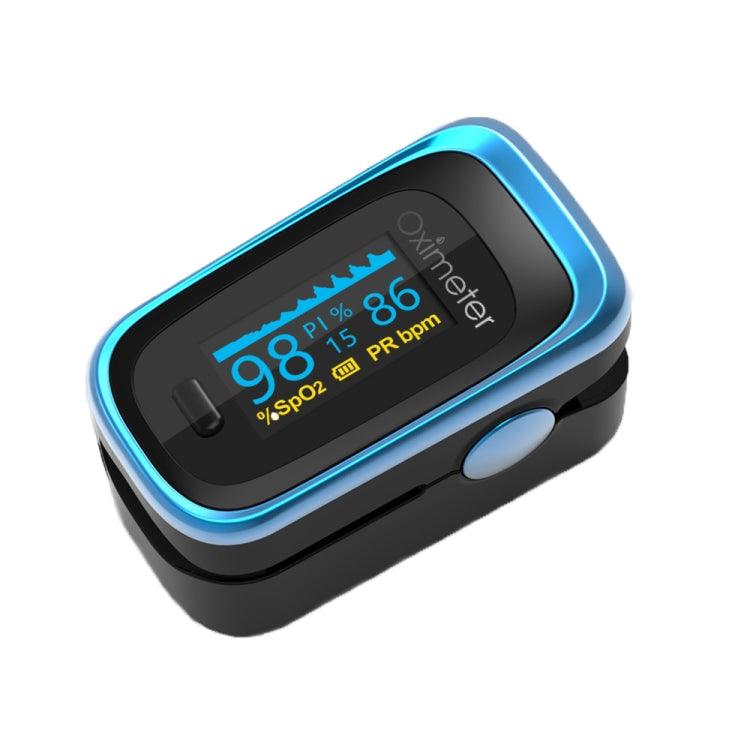 Portable Digital Finger Pulse Oximeter with Blood Oxygen Saturation and Heart Rate Monitor 131R Blue Black