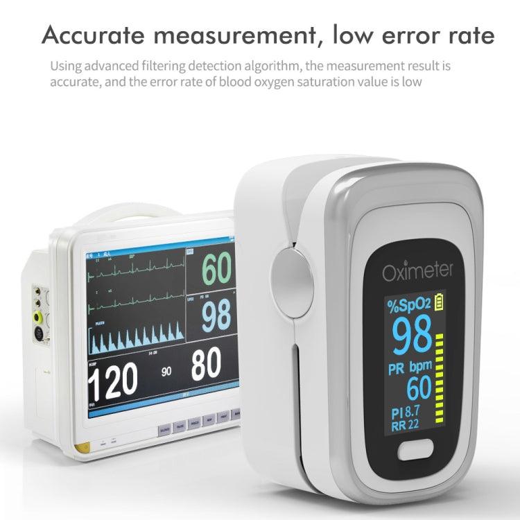 Portable Digital Finger Pulse Oximeter with Blood Oxygen Saturation and Heart Rate Monitor