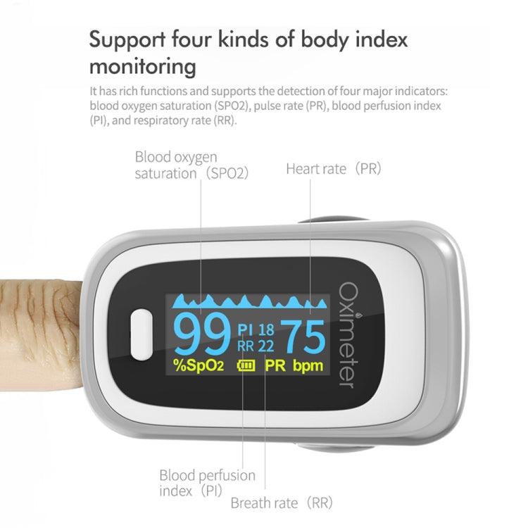 Portable Digital Finger Pulse Oximeter with Blood Oxygen Saturation and Heart Rate Monitor