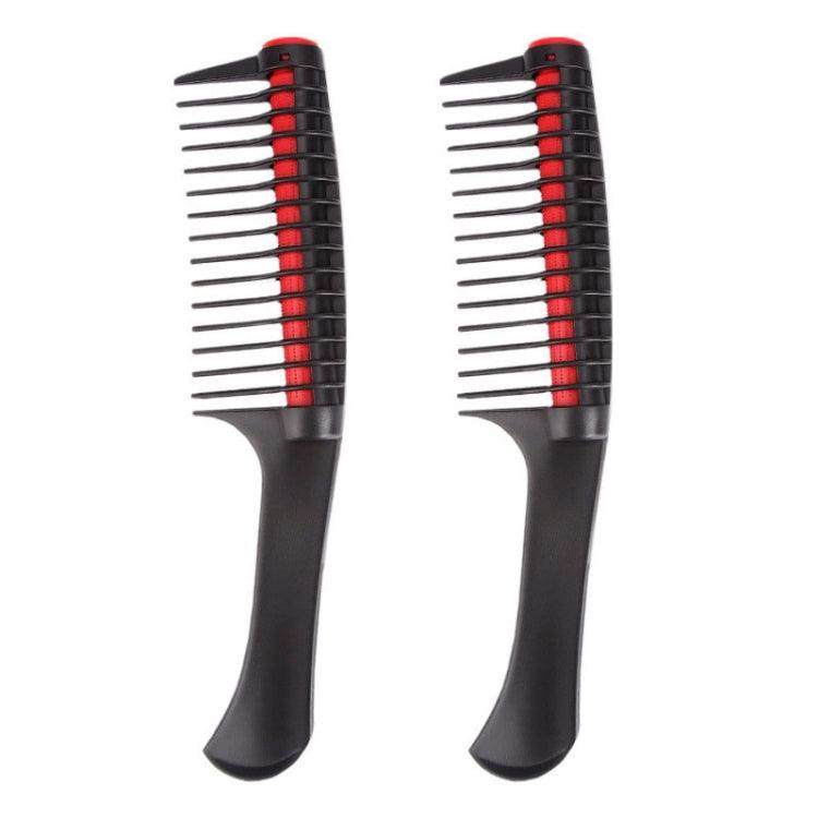 Lot de 2 peignes à cheveux en forme de cœur pour salon de coiffure, 0089