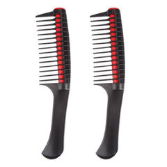 Lot de 2 peignes à cheveux en forme de cœur pour salon de coiffure, 0089