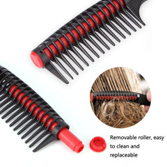 Dual-Pack Heart-Shaped Hair Dyeing and Styling Brushes with Smooth Comb Design for Effortless Hairdressing