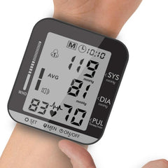 Smart Wrist Blood Pressure Monitor JZ-251A with LCD Display and Two-Person Memory