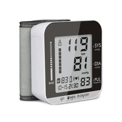 Smart Wrist Blood Pressure Monitor JZ-251A with LCD Display and Two-Person Memory