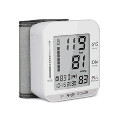 Smart Wrist Blood Pressure Monitor JZ-251A with LCD Display and Two-Person Memory