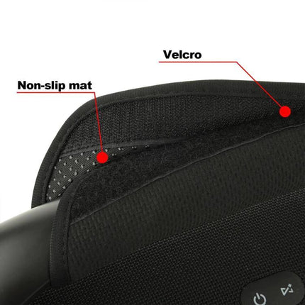 JBL Boombox Carry Strap With Padded Grip For Everyday Outdoor Use showing non-slip mat and Velcro fastening