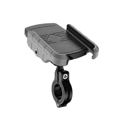 M9 Motorcycle Phone Mount With 15W Wireless Charging - rugged bike phone holder with dual-coil Qi wireless charging and adjustable 3.5–6.5in grip