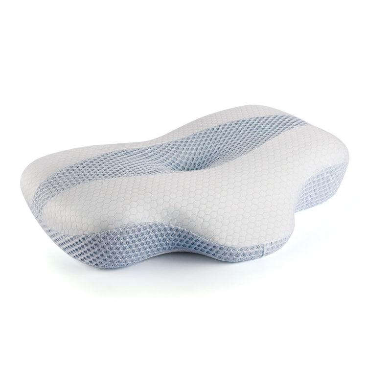 Contoured Memory Foam Neck Support Pillow with Washable Cover 60 x 43 x 11cm