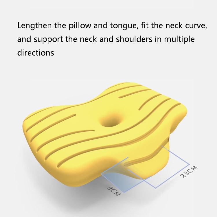 Contoured Memory Foam Neck Support Pillow with Washable Cover