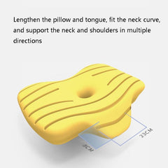 Contoured Memory Foam Neck Support Pillow with Washable Cover