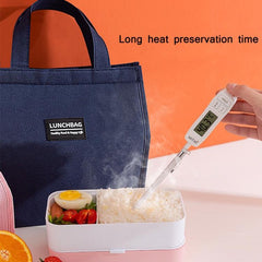 Insulated Waterproof Aluminum Foil Lunch Bag - Portable Meal Carrier with Large Capacity