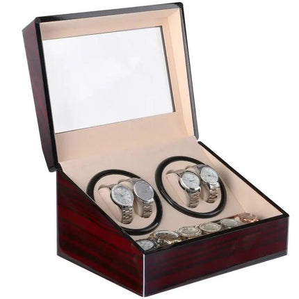 Watch Shaker Red Sandalwood Finish For Automatic Watches
