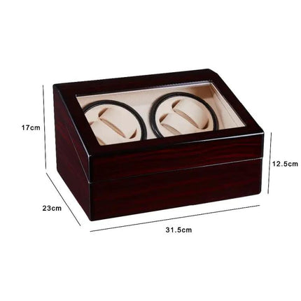 Watch Shaker Red Sandalwood Finish For Automatic Watches