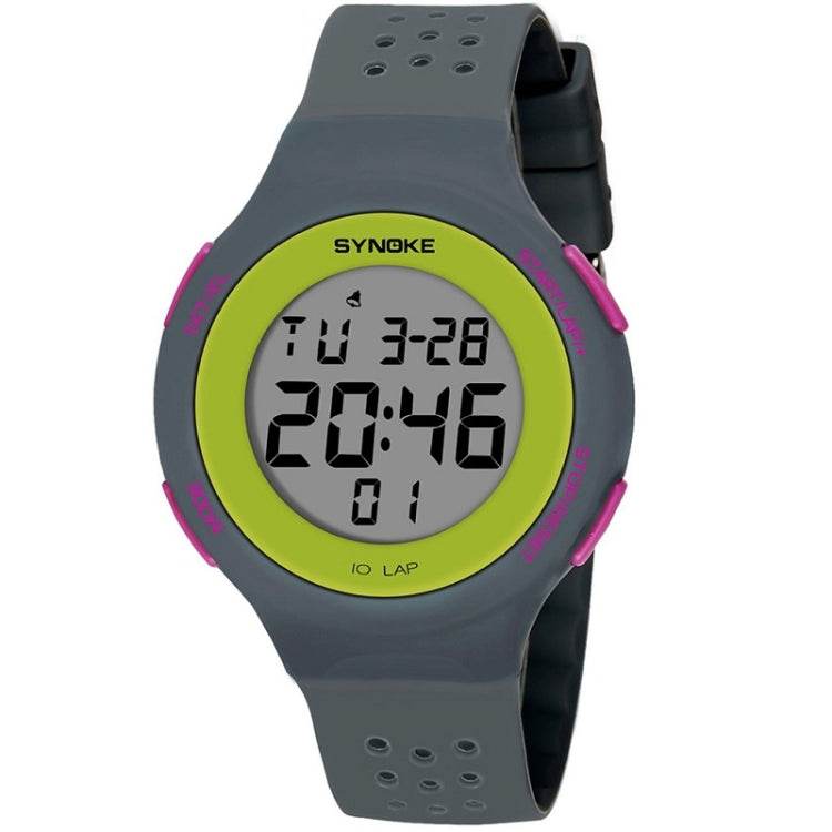 SYNOKE 67866 Swimming Waterproof Silicone Strap LED Watch