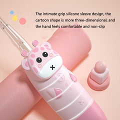 Colorful Cartoon Giraffe Waterproof Sonic Toothbrush for Kids