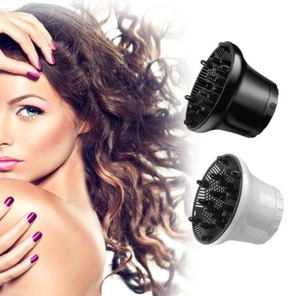 Universal Hair Diffuser For Blow Dryers, Rotatable Design - salon/home curly hair diffuser with honeycomb vents for even airflow and reduced frizz