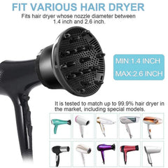 Curly Hair Friendly G8 Universal Diffuser with Rotating Design for Blow Dryers