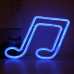 Musical Note LED Neon Sign for Room Decor and Ambiance