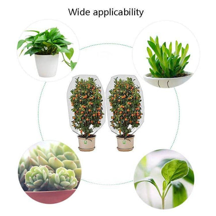 Plant Insect Cover Net With Drawstring For Greenhouse 1x1.2m protecting potted plants and seedlings from insects and birds while allowing airflow