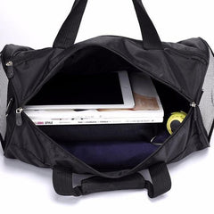 Unisex One-Shoulder Fitness Travel Bag - Stylish Cylindrical Design