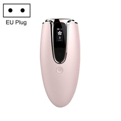 Home IPL Laser Hair Removal Device for Ladies - Photon Skin Rejuvenation Tool Pink Rose Gold Side EU Plug