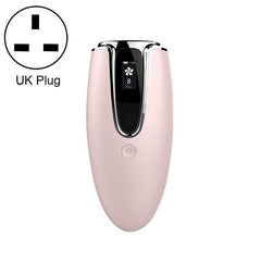 Home IPL Laser Hair Removal Device for Ladies - Photon Skin Rejuvenation Tool Pink Silver Side UK Plug