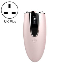 Home IPL Laser Hair Removal Device for Ladies - Photon Skin Rejuvenation Tool Pink Rose Gold Side UK Plug