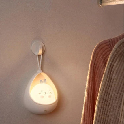 Fun Cartoon Night Light for Bedtime in Kids' Rooms - adorable bunny wall night light for bedside comfort during story time and travel
