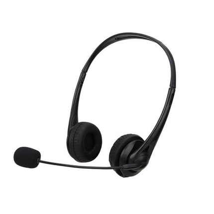SOYTO Black Double Ear Headset For Online Classes And Meetings black wired headset with mic for clear online classes