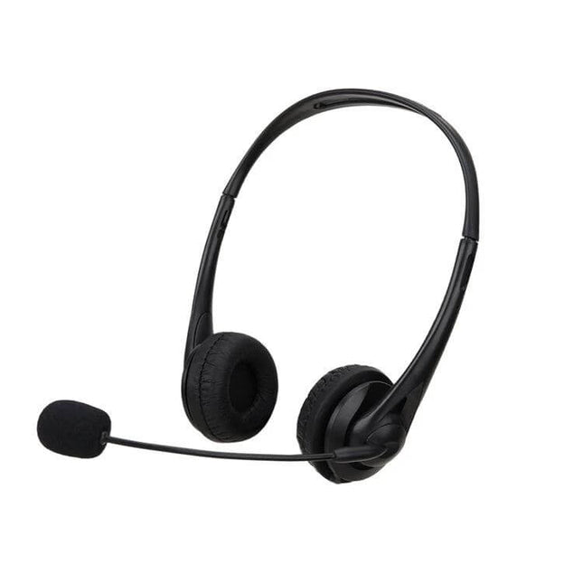 SOYTO Black Double Ear Headset For Online Classes And Meetings black wired headset with mic for clear online classes