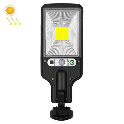 Solar Motion Sensor Garden Light For Pathways And Yards compact LED fixture with PIR sensor and solar panel icon mounted for pathway lighting