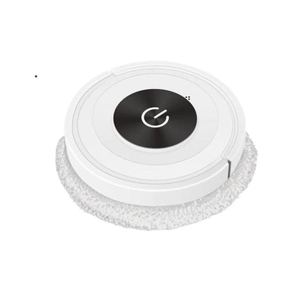Automatic Floor Sweeping and Mopping Machine in Piano Black — compact round robot mop for everyday dust, pet hair and spill cleanup
