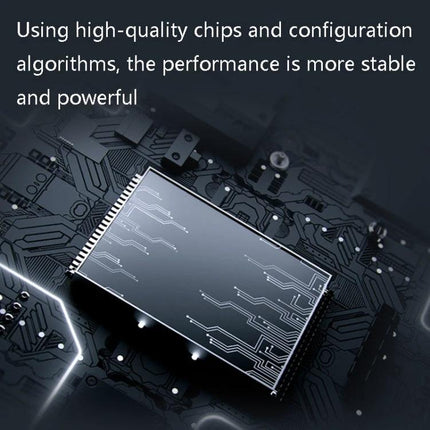Automatic Floor Sweeping and Mopping Machine in Piano Black showing high-quality chip and algorithm performance for stable powerful cleaning control