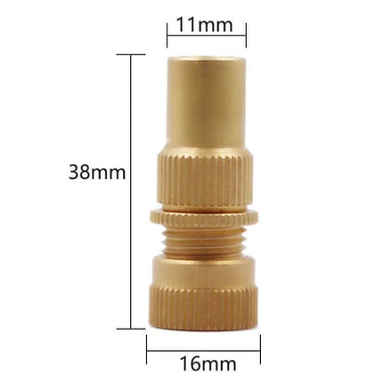 Copper Automatic Tire Bleed Valve For SUV Everyday Use - copper automatic tire bleed valve with 11mm top, 16mm base, 38mm height, corrosion-resistant design