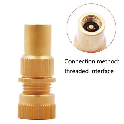 Copper Automatic Tire Bleed Valve For SUV Everyday Use — copper threaded Schrader-compatible bleed valve for maintaining SUV tire pressure