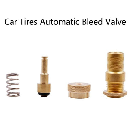 Copper Automatic Tire Bleed Valve For SUV Everyday Use – copper automatic Schrader tire bleed valve parts kit for SUVs, corrosion‑resistant, durable design