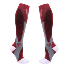 Chaussettes élastiques de compression magiques pour hommes et femmes, chaussettes d'équitation, chaussettes de football