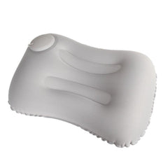 Inflatable U-Shaped Travel Neck Pillow for Ultimate Comfort on the Go Milk Silk U018-2（Gray）