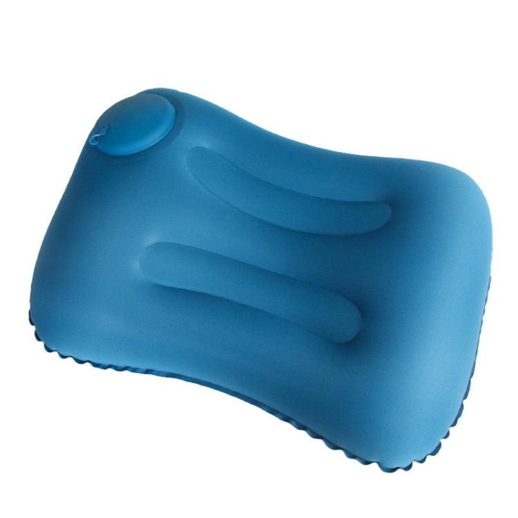 Inflatable U-Shaped Travel Neck Pillow for Ultimate Comfort on the Go Milk Silk U018-04（Blue）