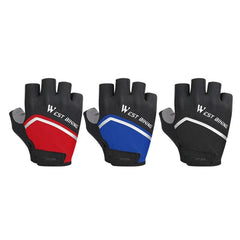 WEST BIKING YP0211222 Guantes de ciclismo de medio dedo con absorción de impactos y diseño reflectante