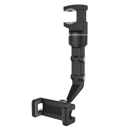 Multifunction Vehicle-Mounted Video Bracket Green Phone Mount showing adjustable clip and arm for dashboard or rearview mirror use