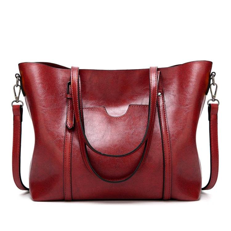 888-G9 Oil Wax Leather All-Match Fashion Handbag Collection