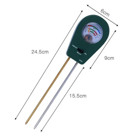 Portable Garden Soil pH, Humidity, and Fertility Tester | Syndmart