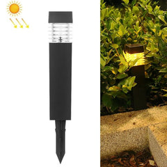 Elegant Solar-Powered Square Column Garden Light for Outdoor Spaces