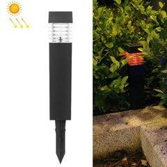 Elegant Solar-Powered Square Column Garden Light for Outdoor Spaces