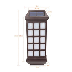 Solar-Powered Long Pane Wall Light for Garden and Fence Illumination