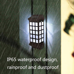 Solar-Powered Long Pane Wall Light for Garden and Fence Illumination