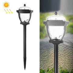 Luz solar para jardín de exterior, impermeable, con 2 LED, estilo: