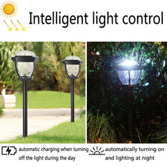 Luz solar para jardín de exterior, impermeable, con 2 LED, estilo: